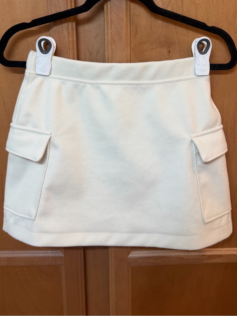 Abercrombie & Fitch Cream Cargo Pocket Skirt